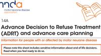 MND Association: Advanced Decision to Refuse Treatment (ADRT)